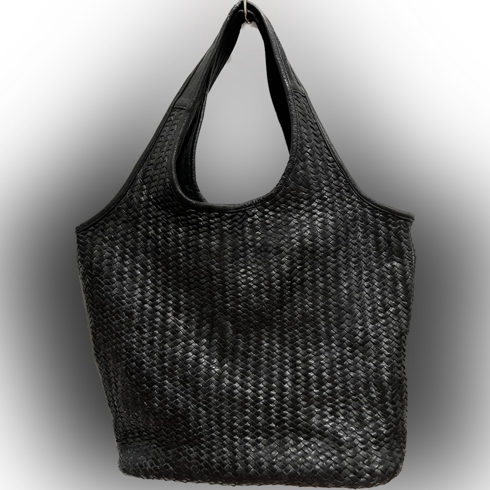 Platania Leather Woven Hobo Bag made in Italy